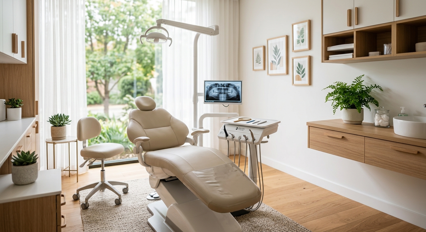 Interior luminoso y limpio del consultorio dental Aurelia en Xalapa